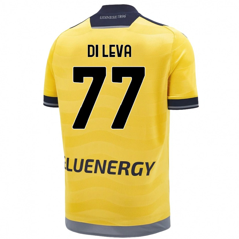 Danxen Dame Vincenzo Di Leva #77 Gyllen Bortetrøye Drakt Trøye 2024/25 Skjorter T-Skjorte