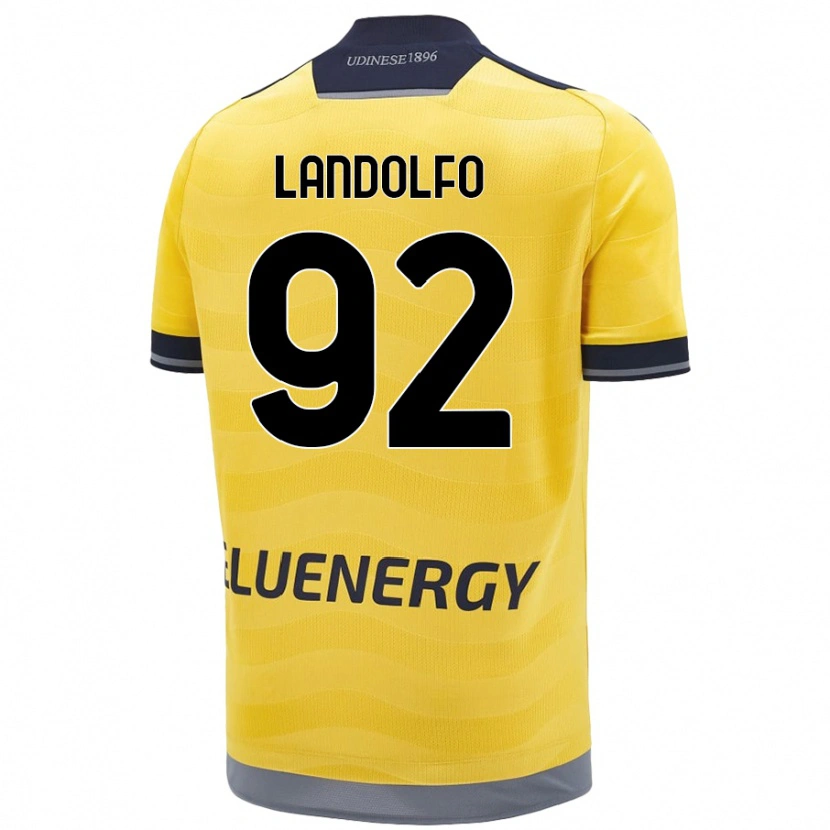 Danxen Dame Tommaso Landolfo #92 Gyllen Bortetrøye Drakt Trøye 2024/25 Skjorter T-Skjorte