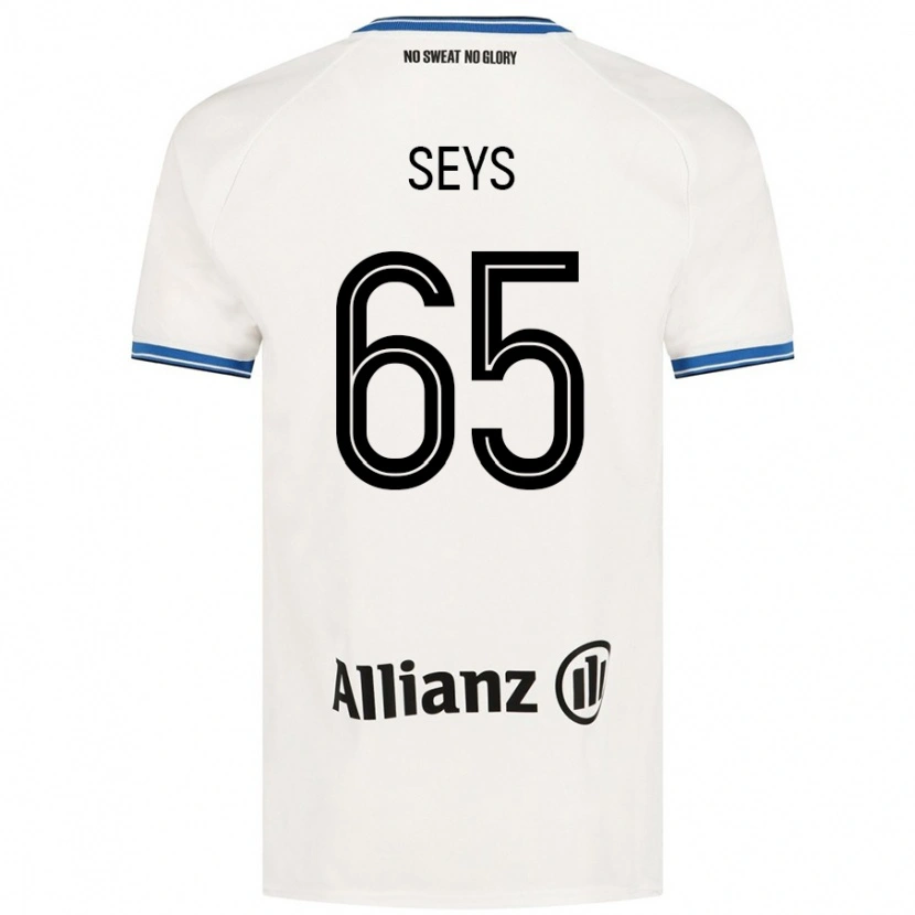 Danxen Dame Joaquin Seys #65 Hvit Bortetrøye Drakt Trøye 2024/25 Skjorter T-Skjorte