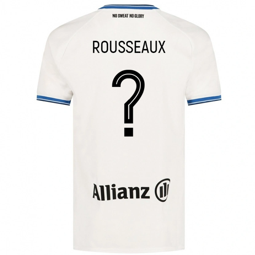 Danxen Dame Luca Rousseaux #0 Hvit Bortetrøye Drakt Trøye 2024/25 Skjorter T-Skjorte
