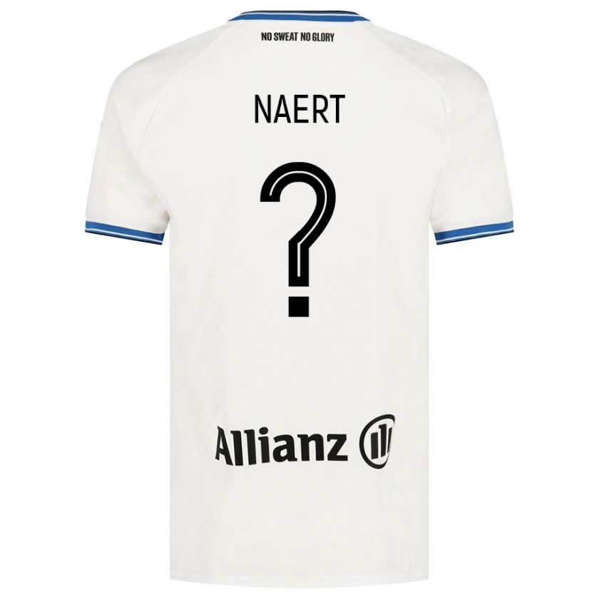 Danxen Dame Stan Naert #0 Hvit Bortetrøye Drakt Trøye 2024/25 Skjorter T-Skjorte