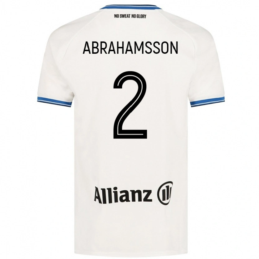 Danxen Dame Sejde Abrahamsson #2 Hvit Bortetrøye Drakt Trøye 2024/25 Skjorter T-Skjorte