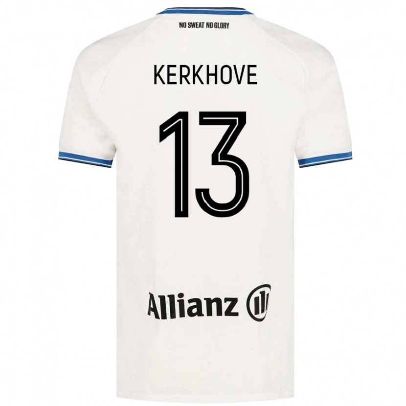 Danxen Dame Angel Kerkhove #13 Hvit Bortetrøye Drakt Trøye 2024/25 Skjorter T-Skjorte