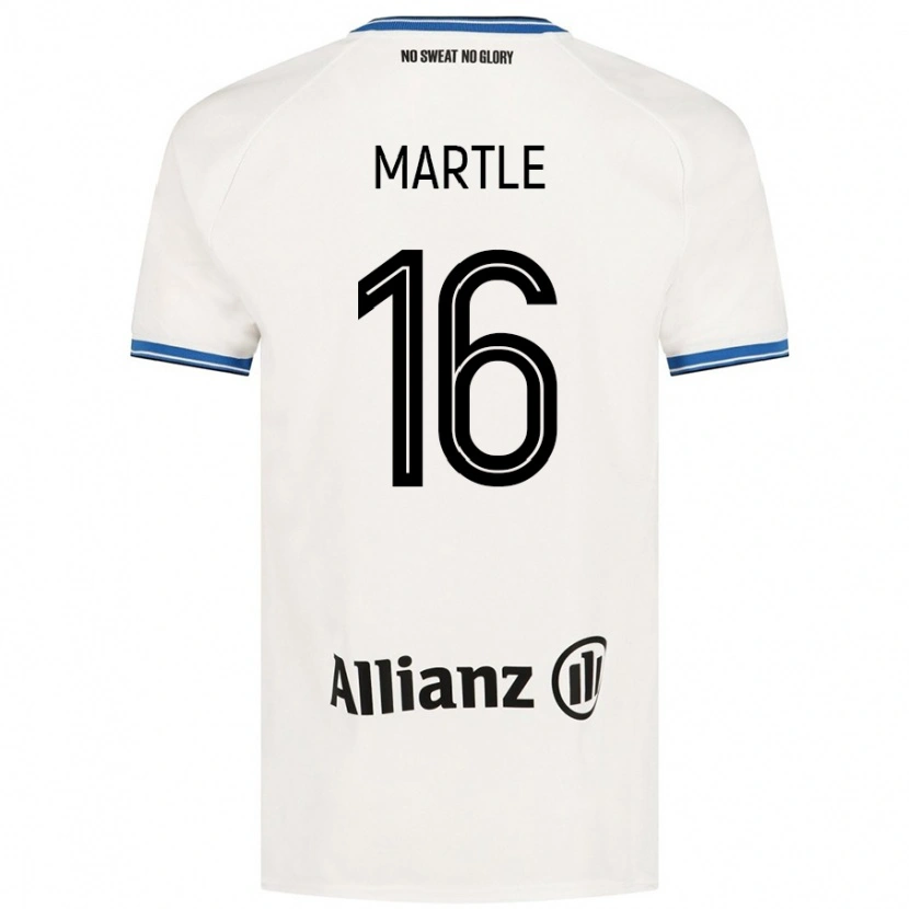 Danxen Dame Margaux Martlé #16 Hvit Bortetrøye Drakt Trøye 2024/25 Skjorter T-Skjorte