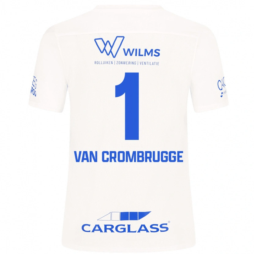 Danxen Dame Hendrik Van Crombrugge #1 Hvit Bortetrøye Drakt Trøye 2024/25 Skjorter T-Skjorte