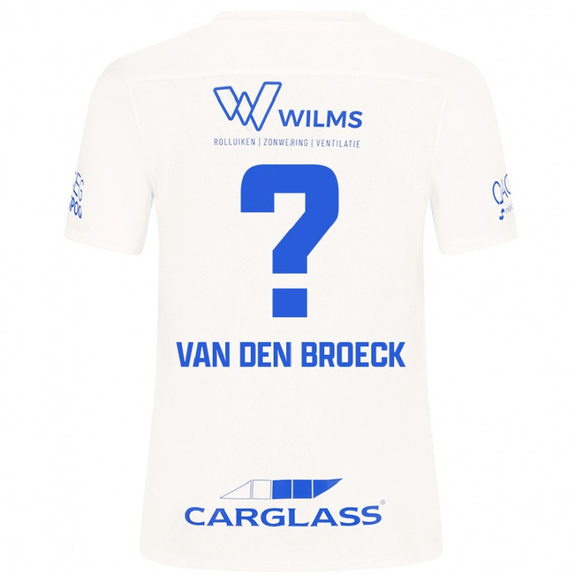 Danxen Dame Kobe Van Den Broeck #0 Hvit Bortetrøye Drakt Trøye 2024/25 Skjorter T-Skjorte