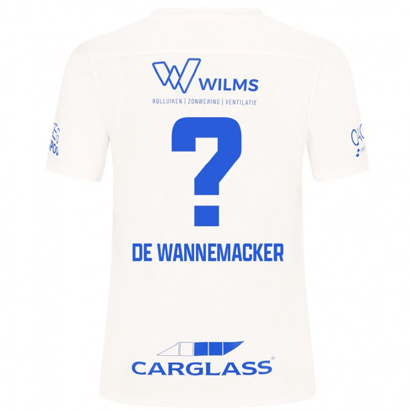 Danxen Dame August De Wannemacker #0 Hvit Bortetrøye Drakt Trøye 2024/25 Skjorter T-Skjorte
