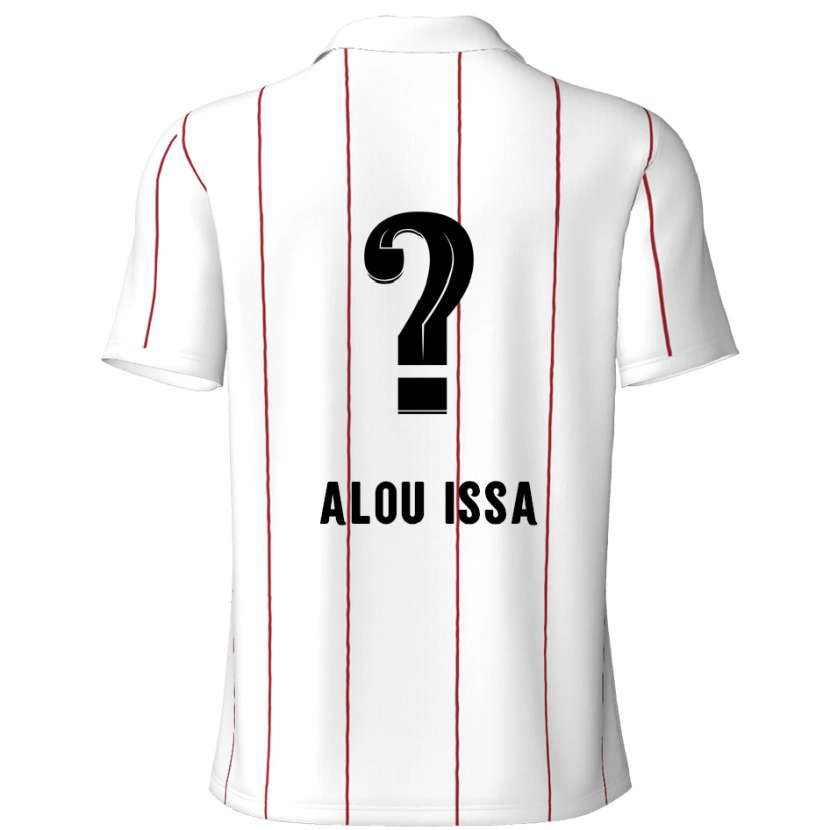 Danxen Dame Benjamin Alou Issa #0 Hvit Svart Bortetrøye Drakt Trøye 2024/25 Skjorter T-Skjorte