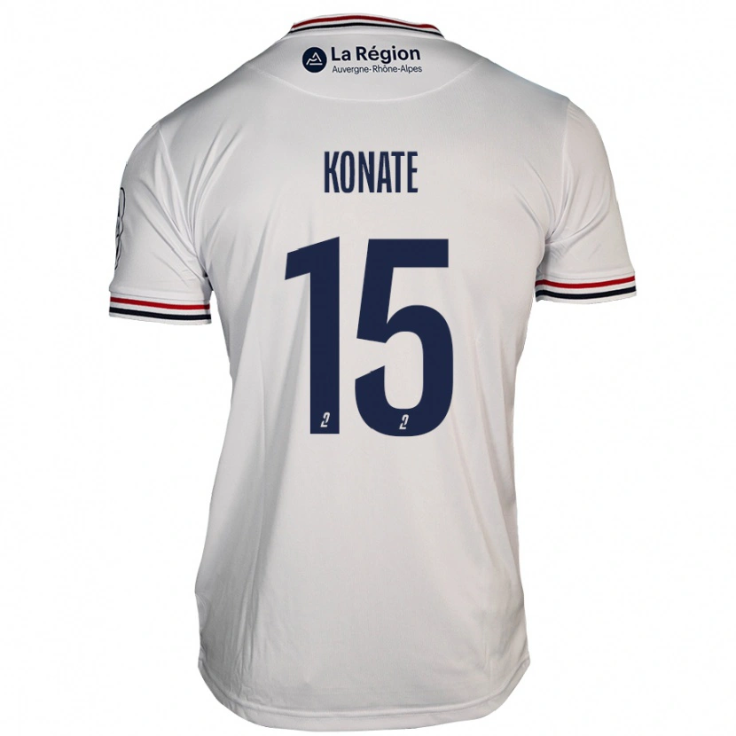 Danxen Dame Cheick Oumar Konaté #15 Hvit Bortetrøye Drakt Trøye 2024/25 Skjorter T-Skjorte