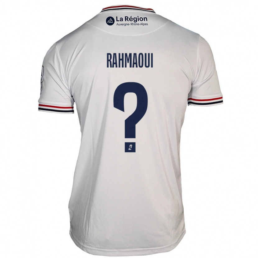Danxen Dame Yazid Rahmaoui #0 Hvit Bortetrøye Drakt Trøye 2024/25 Skjorter T-Skjorte