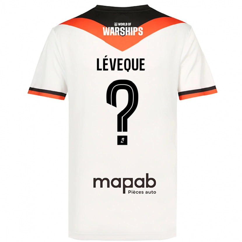 Danxen Dame Léonardo Lévêque #0 Hvit Bortetrøye Drakt Trøye 2024/25 Skjorter T-Skjorte