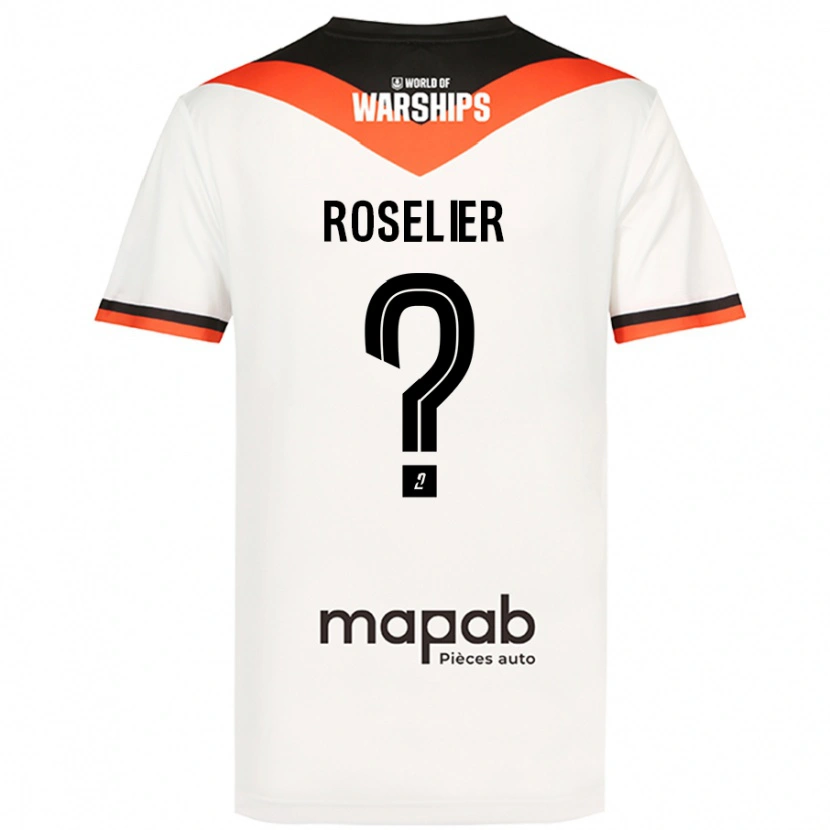 Danxen Dame Nathan Roselier #0 Hvit Bortetrøye Drakt Trøye 2024/25 Skjorter T-Skjorte