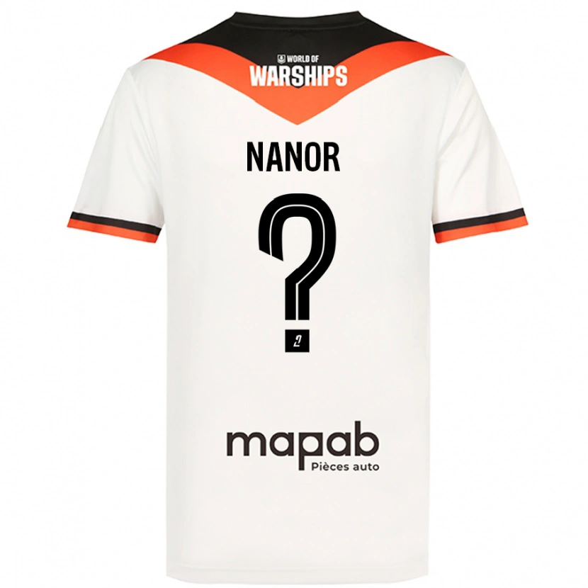 Danxen Dame Enzo Nanor #0 Hvit Bortetrøye Drakt Trøye 2024/25 Skjorter T-Skjorte