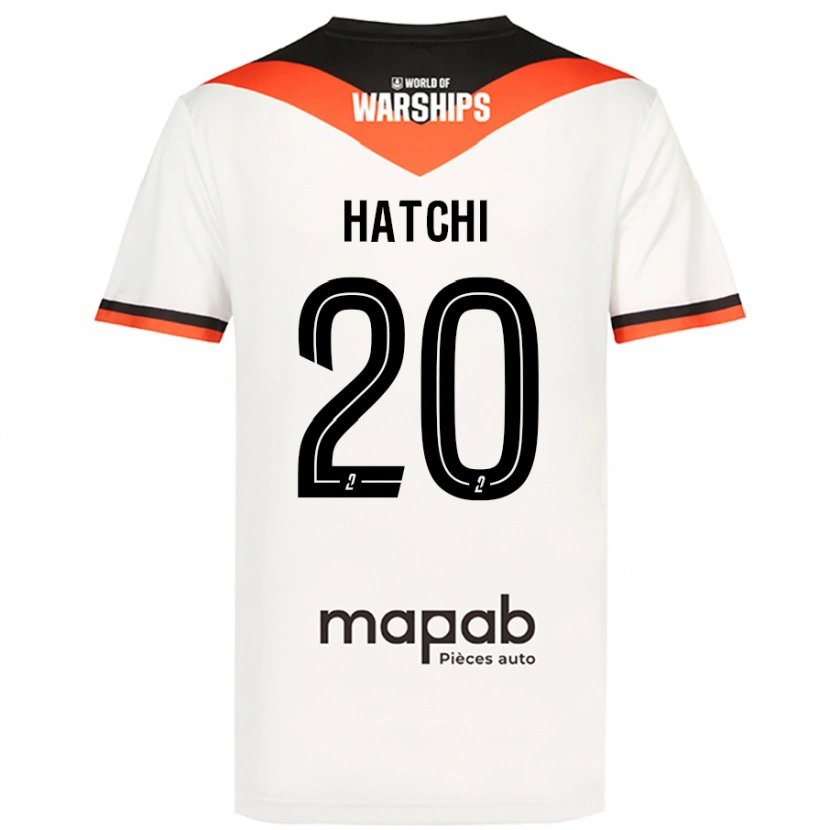 Danxen Dame Jérémy Hatchi #20 Hvit Bortetrøye Drakt Trøye 2024/25 Skjorter T-Skjorte