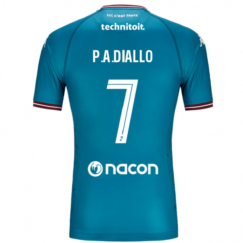 Danxen Dame Papa Amadou Diallo #7 Bleu Bensin Bortetrøye Drakt Trøye 2024/25 Skjorter T-Skjorte
