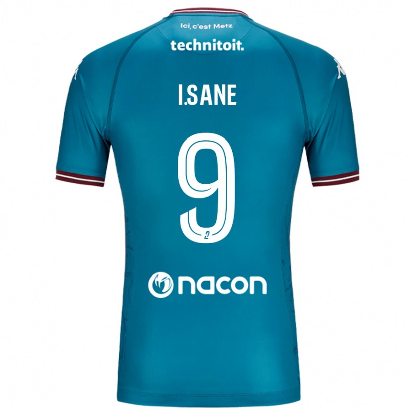 Danxen Dame Ibou Sané #9 Bleu Bensin Bortetrøye Drakt Trøye 2024/25 Skjorter T-Skjorte