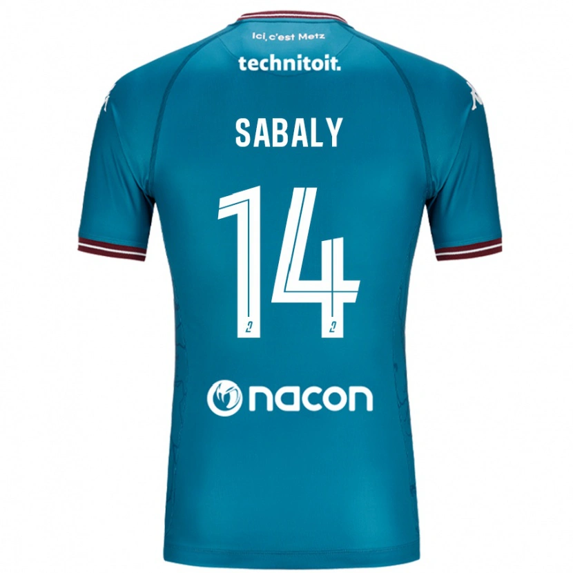 Danxen Dame Cheikh Sabaly #14 Bleu Bensin Bortetrøye Drakt Trøye 2024/25 Skjorter T-Skjorte