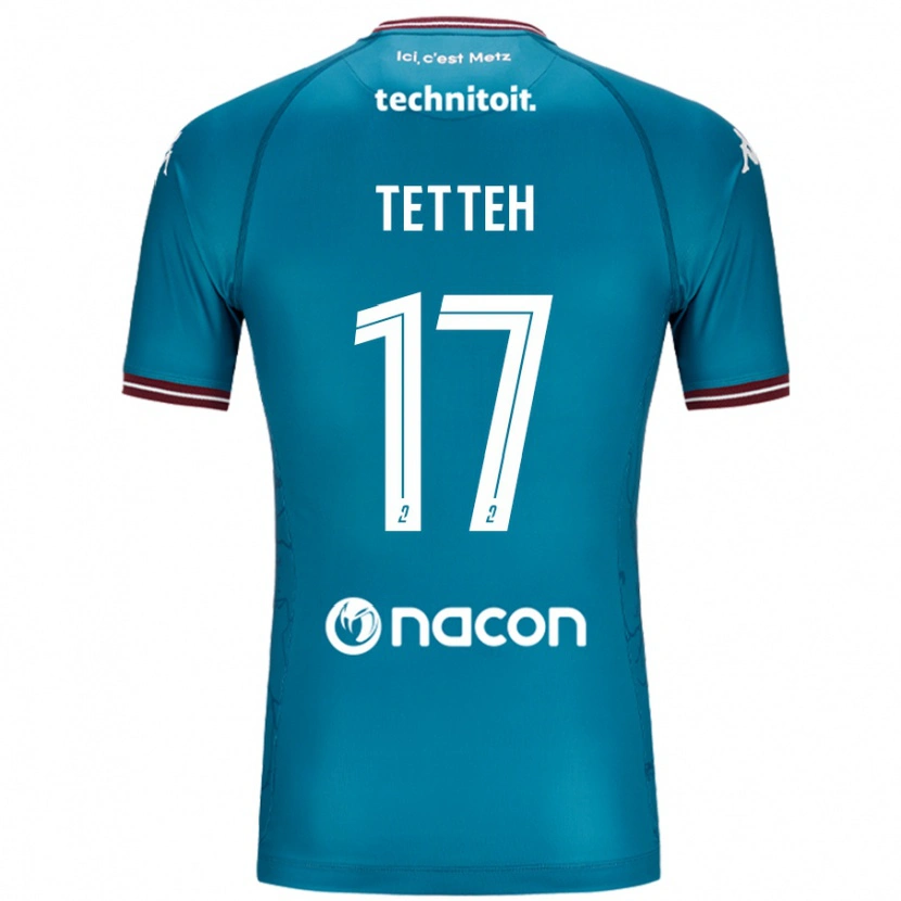 Danxen Dame Benjamin Tetteh #17 Bleu Bensin Bortetrøye Drakt Trøye 2024/25 Skjorter T-Skjorte