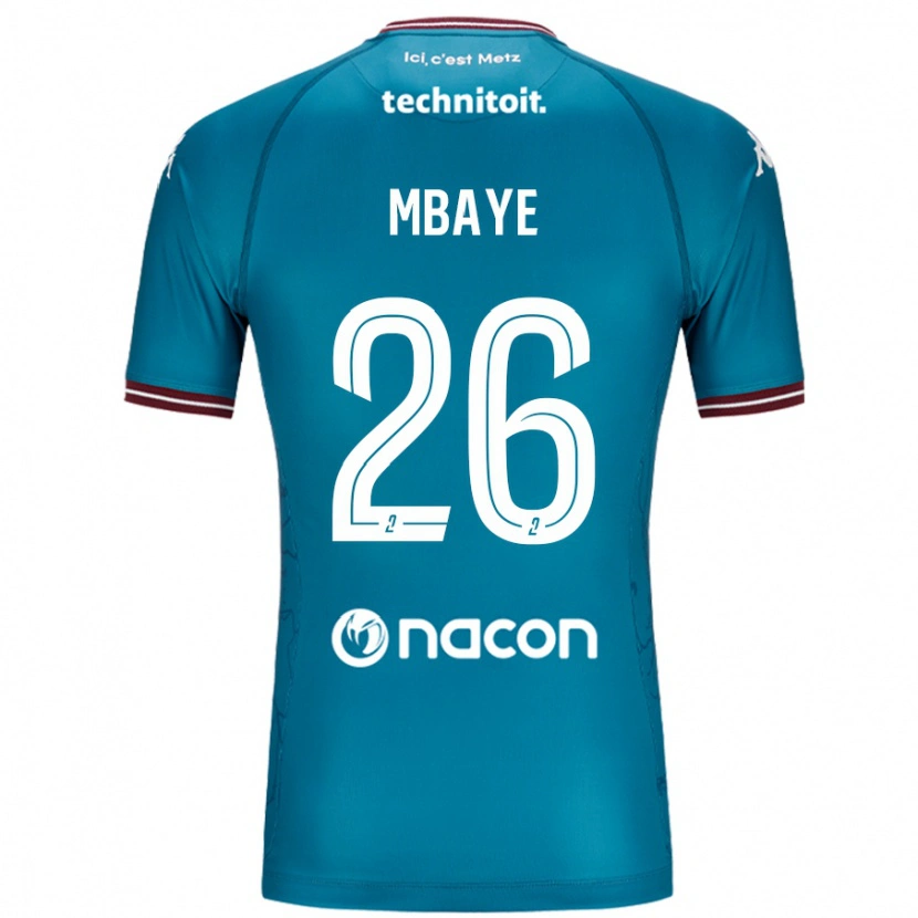 Danxen Dame Malick Mbaye #26 Bleu Bensin Bortetrøye Drakt Trøye 2024/25 Skjorter T-Skjorte