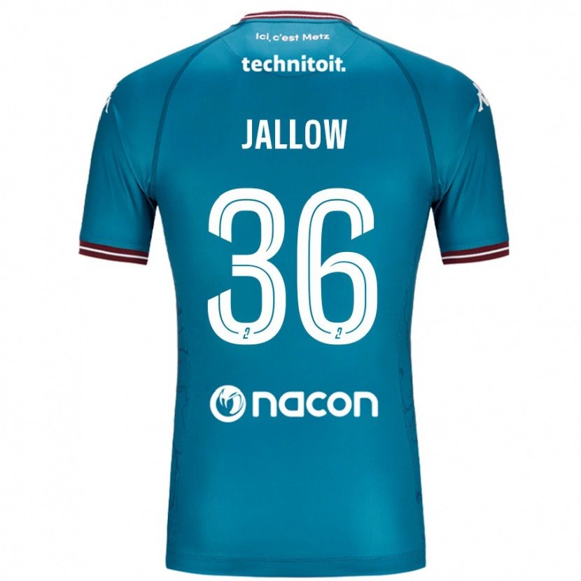 Danxen Dame Ablie Jallow #36 Bleu Bensin Bortetrøye Drakt Trøye 2024/25 Skjorter T-Skjorte