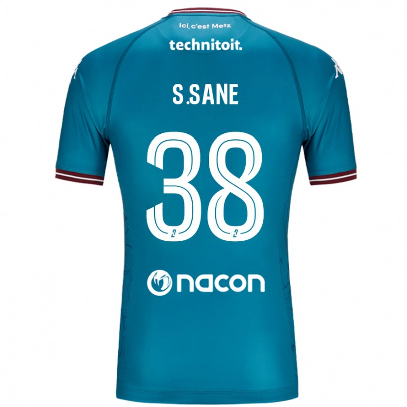 Danxen Dame Sadibou Sané #38 Bleu Bensin Bortetrøye Drakt Trøye 2024/25 Skjorter T-Skjorte