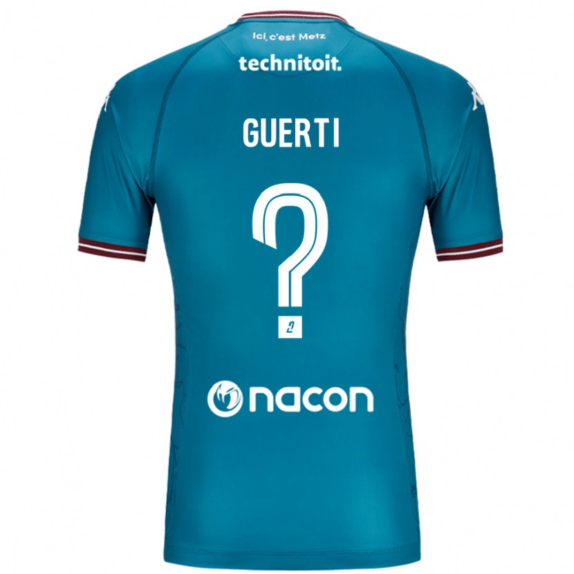 Danxen Dame Ismaël Guerti #0 Bleu Bensin Bortetrøye Drakt Trøye 2024/25 Skjorter T-Skjorte
