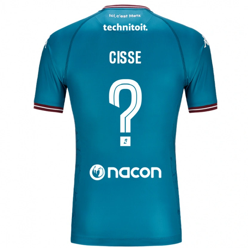 Danxen Dame Mouhamadou Cisse #0 Bleu Bensin Bortetrøye Drakt Trøye 2024/25 Skjorter T-Skjorte
