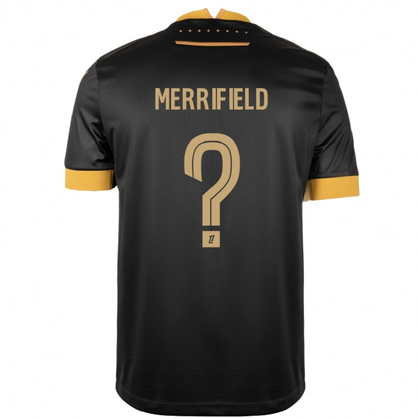 Danxen Dame Loan Merrifield #0 Svart Brun Bortetrøye Drakt Trøye 2024/25 Skjorter T-Skjorte