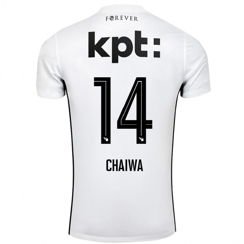 Danxen Dame Miguel Chaiwa #14 Hvit Svart Bortetrøye Drakt Trøye 2024/25 Skjorter T-Skjorte
