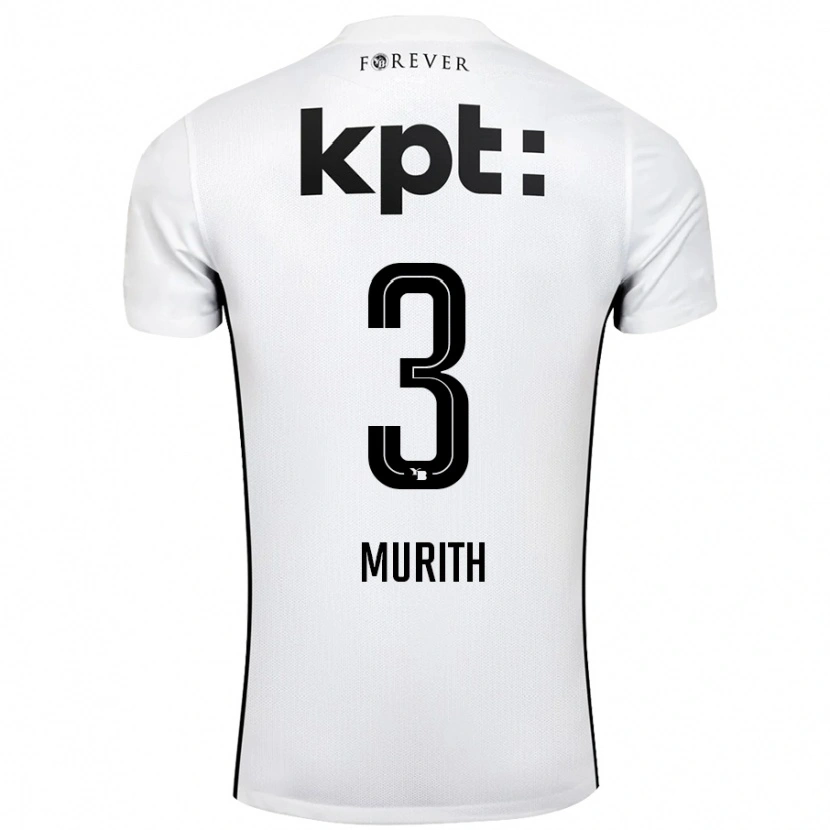 Danxen Dame Tom Murith #3 Hvit Svart Bortetrøye Drakt Trøye 2024/25 Skjorter T-Skjorte