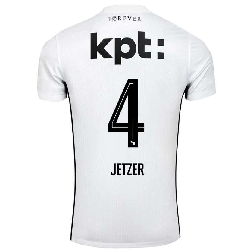 Danxen Dame Lorin Jetzer #4 Hvit Svart Bortetrøye Drakt Trøye 2024/25 Skjorter T-Skjorte