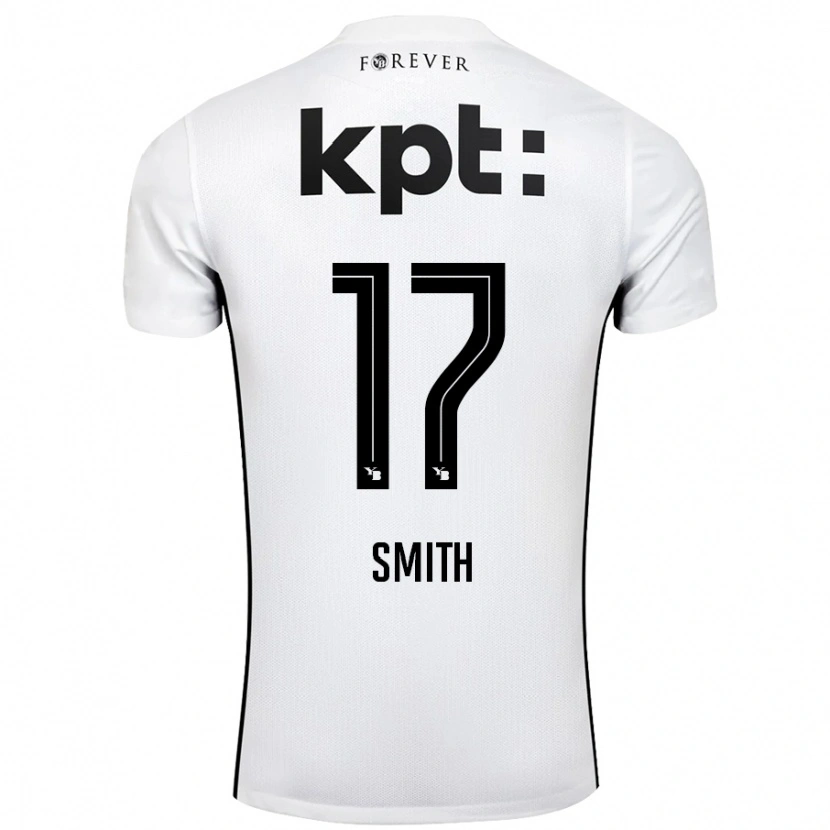 Danxen Dame Rhodri Smith #17 Hvit Svart Bortetrøye Drakt Trøye 2024/25 Skjorter T-Skjorte