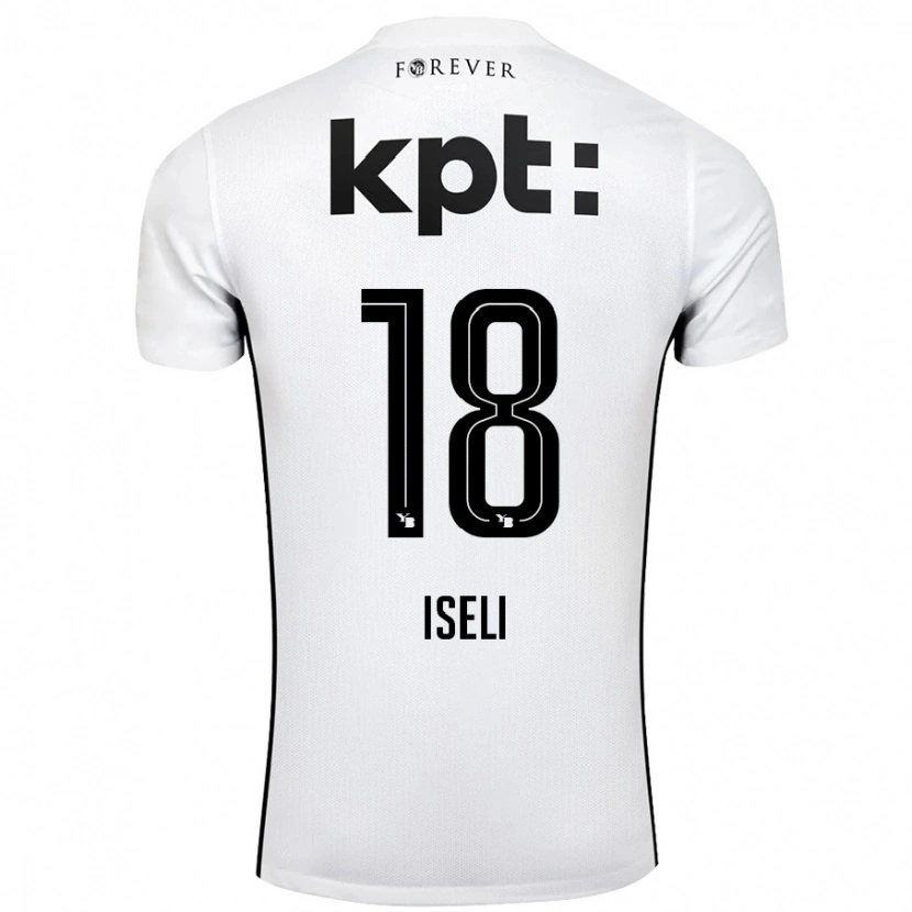 Danxen Dame Marco Iseli #18 Hvit Svart Bortetrøye Drakt Trøye 2024/25 Skjorter T-Skjorte