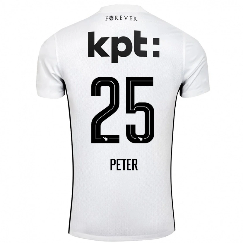 Danxen Dame Luc Peter #25 Hvit Svart Bortetrøye Drakt Trøye 2024/25 Skjorter T-Skjorte