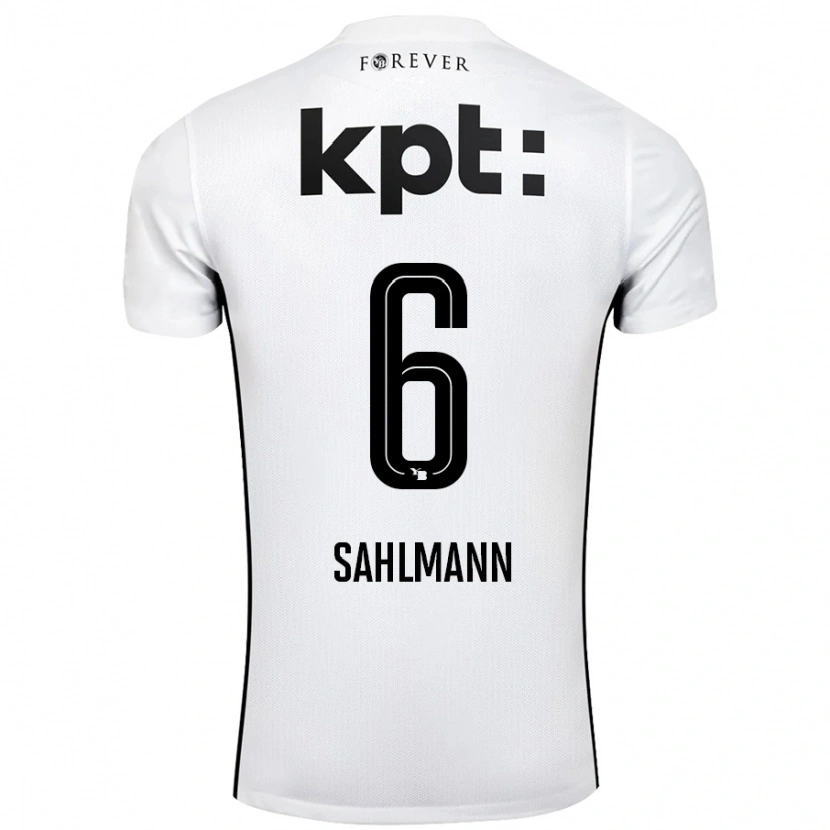 Danxen Dame Henrike Sahlmann #6 Hvit Svart Bortetrøye Drakt Trøye 2024/25 Skjorter T-Skjorte