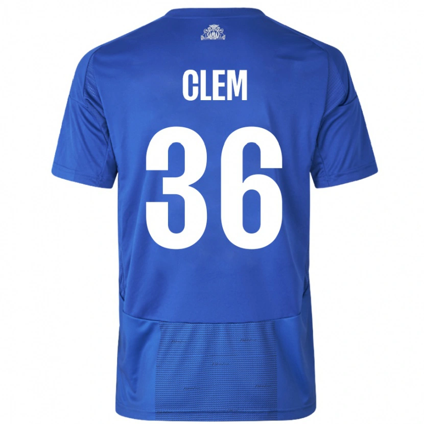 Danxen Dame William Clem #36 Hvit Blå Bortetrøye Drakt Trøye 2024/25 Skjorter T-Skjorte