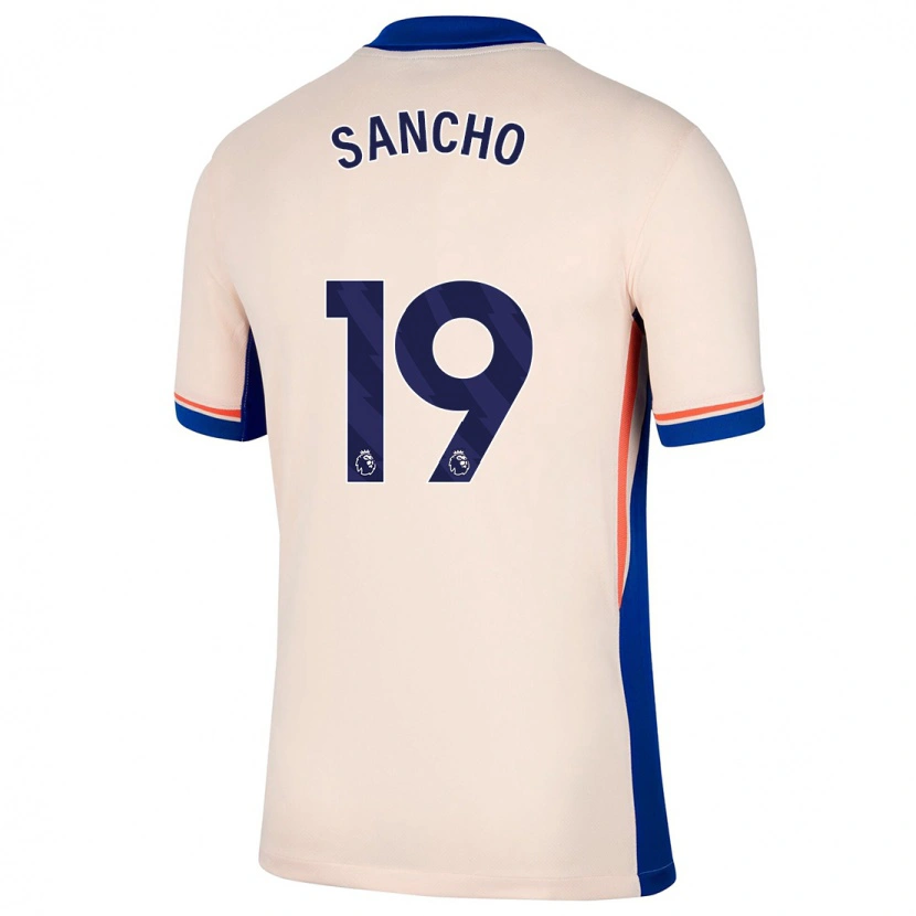 Danxen Barn Jadon Sancho #19 Lys Beige Bortetrøye Drakt Trøye 2024/25 Skjorter T-Skjorte