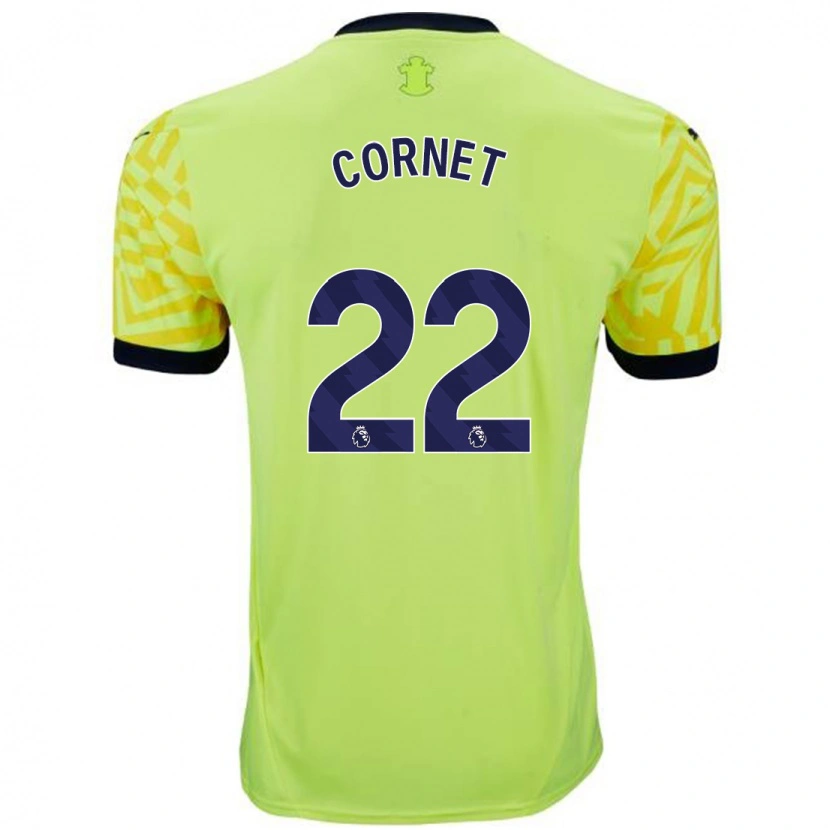 Danxen Barn Maxwel Cornet #22 Gul Bortetrøye Drakt Trøye 2024/25 Skjorter T-Skjorte