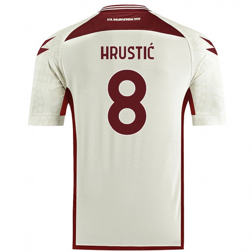 Danxen Barn Ajdin Hrustić #8 Kremfarge Bortetrøye Drakt Trøye 2024/25 Skjorter T-Skjorte