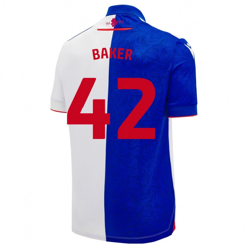 Danxen Barn Lewis Baker #42 Himmelblå Hvit Hjemmetrøye Drakt Trøye 2024/25 Skjorter T-Skjorte