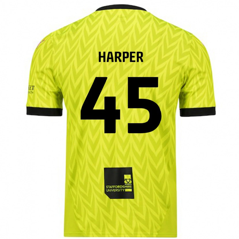 Danxen Barn Rekeem Harper #45 Fluorescerende Grønn Bortetrøye Drakt Trøye 2024/25 Skjorter T-Skjorte