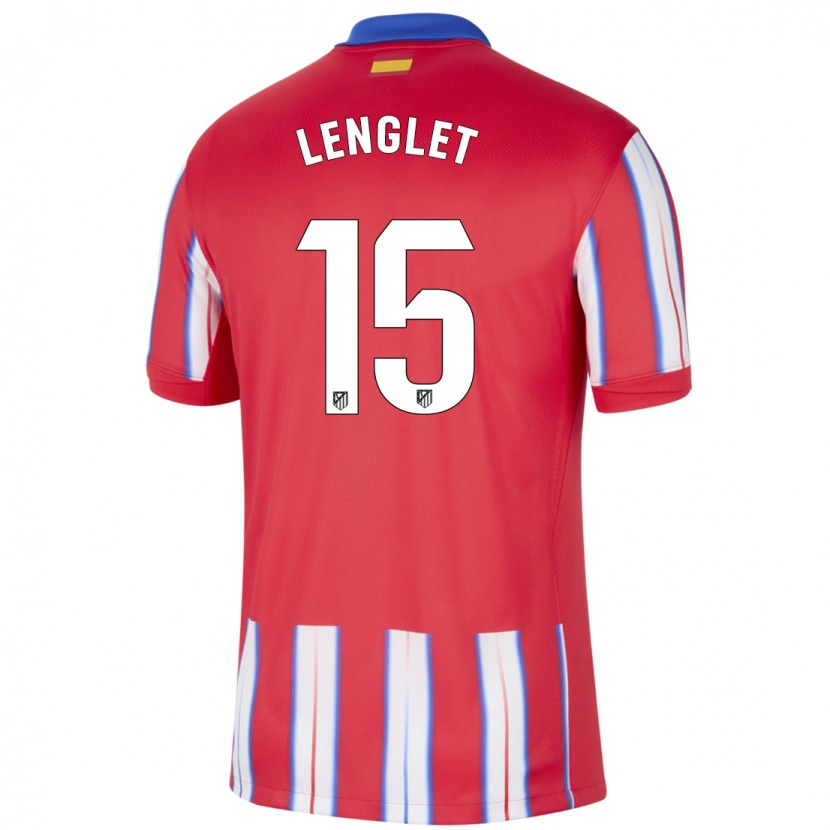 Danxen Mann Clément Lenglet #15 Rød Hvit Blå Hjemmetrøye Drakt Trøye 2024/25 Skjorter T-Skjorte