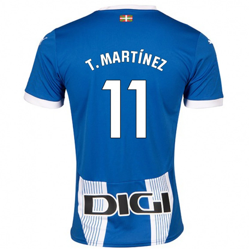 Danxen Mann Toni Martínez #11 Blå Hjemmetrøye Drakt Trøye 2024/25 Skjorter T-Skjorte