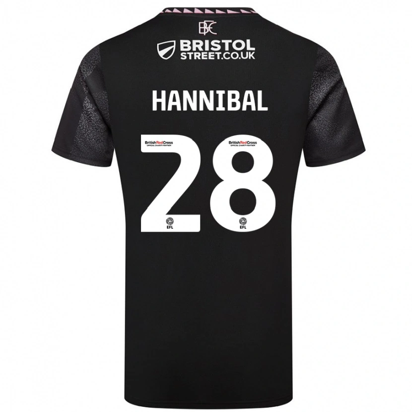 Danxen Mann Hannibal #28 Svart Bortetrøye Drakt Trøye 2024/25 Skjorter T-Skjorte