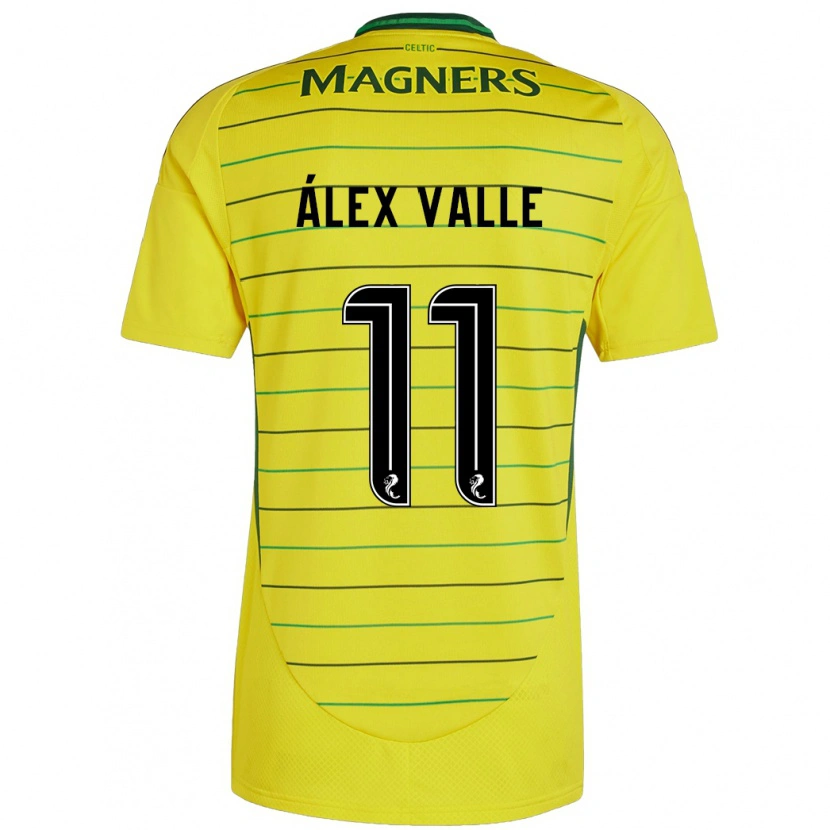Danxen Mann Álex Valle #11 Gul Bortetrøye Drakt Trøye 2024/25 Skjorter T-Skjorte