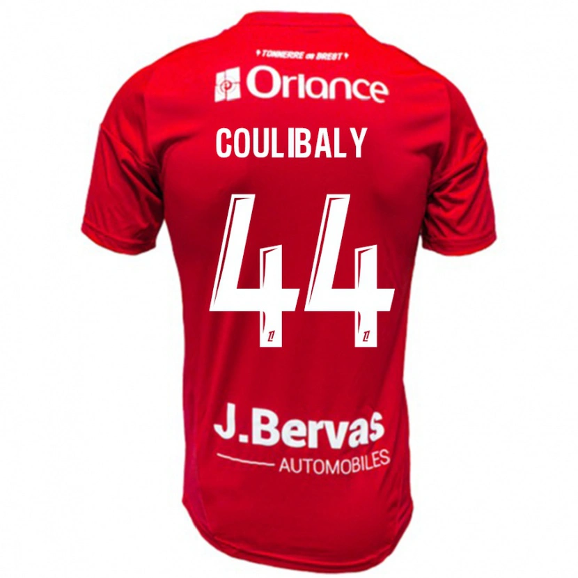 Danxen Mann Soumaïla Coulibaly #44 Rød Hvit Hjemmetrøye Drakt Trøye 2024/25 Skjorter T-Skjorte