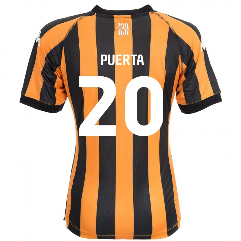 Danxen Mann Gustavo Puerta #20 Svart Rav Hjemmetrøye Drakt Trøye 2024/25 Skjorter T-Skjorte