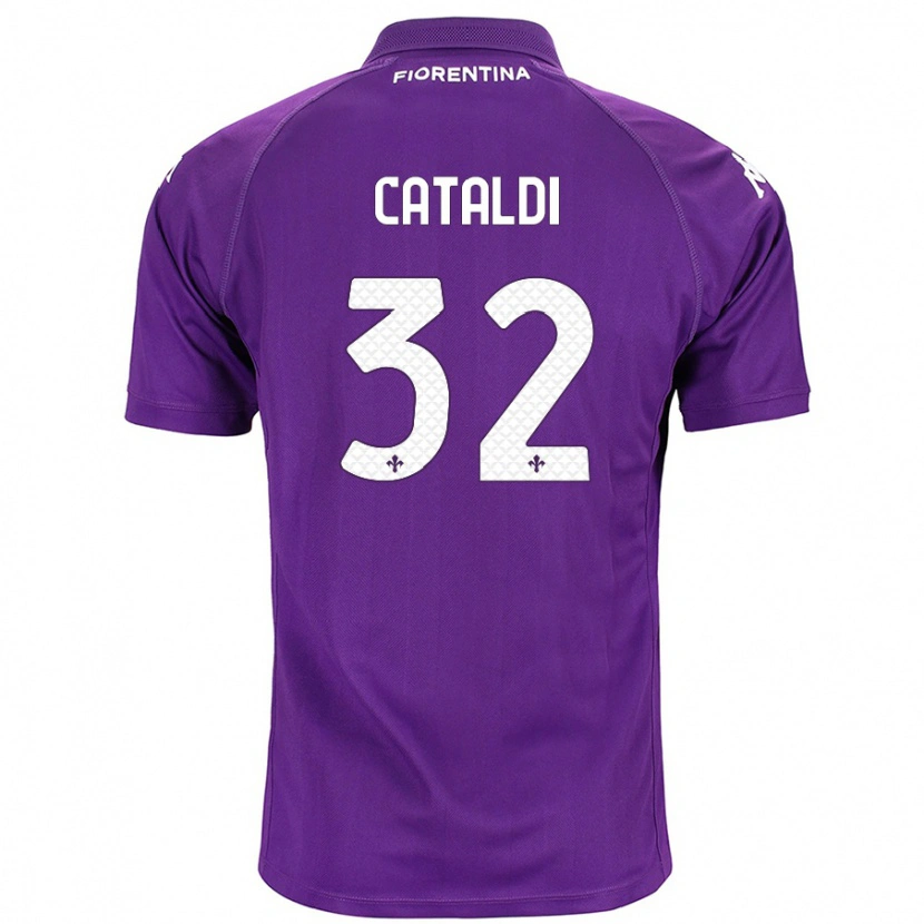 Danxen Mann Danilo Cataldi #32 Lilla Hjemmetrøye Drakt Trøye 2024/25 Skjorter T-Skjorte