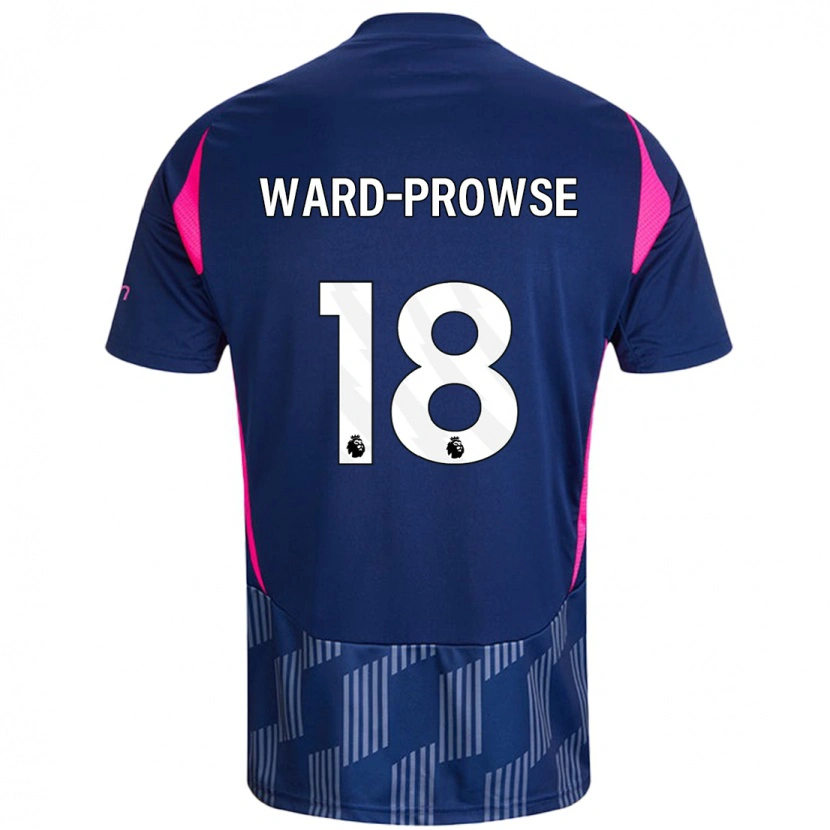 Danxen Mann James Ward-Prowse #18 Kongeblå Rosa Bortetrøye Drakt Trøye 2024/25 Skjorter T-Skjorte