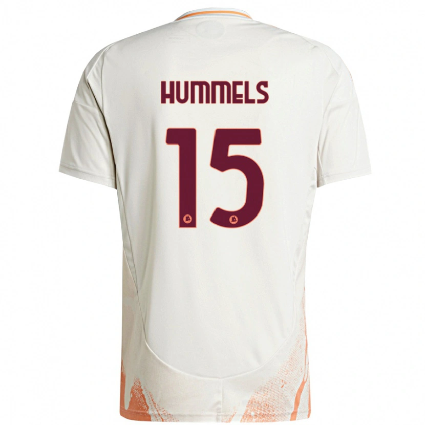 Danxen Mann Mats Hummels #15 Kremhvit Oransje Bortetrøye Drakt Trøye 2024/25 Skjorter T-Skjorte